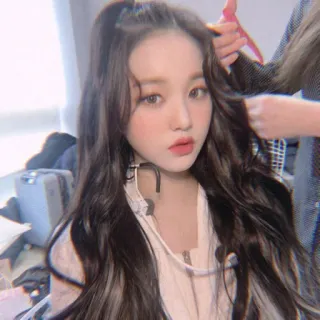 🌈 ポートレート, 女性, 韓国, 美人, ヘアスタイル, メイク whatsapp sticker