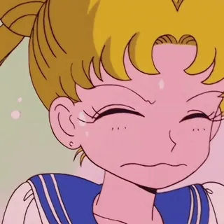 🌙 Sailor Moon Anime, Sailor, Maan, Cartoon, Boos, Gefrustreerd telegram sticker