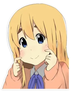 😊 Anime, Hoạt hình, Cô gái, Dễ thương, Nhân vật, Hình minh họa telegram sticker