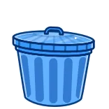 👀 lixeira, lixo, reciclagem, resíduos, contentor telegram sticker