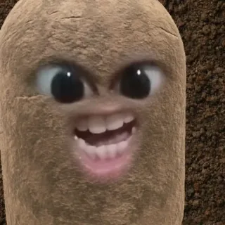 🥔 Kartoffel, lustig, Meme, Cartoon whatsapp sticker