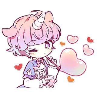 Принц Единорог @nyasticks whatsapp stickers