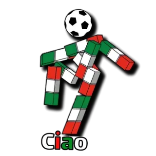 🇮🇹 Ciao 1990 FIFA World Cup Ciao, mascot, Italy, soccer, football, World Cup, 1990, sports telegram sticker