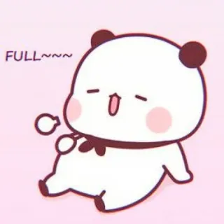 🐼 FULL~~~ schattig, panda, vol, dier, cartoon, kawaii telegram sticker
