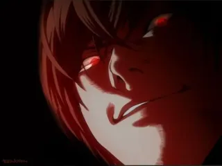 😂 Light Yagami Death Note Anime, Manga, Death Note, Light Yagami, Kira, Dunkel, Böse telegram sticker