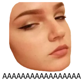 🙄 AAAAAAAAAAAAAAAAAAAA faccia, donna, espressione, meme, cultura internet telegram sticker