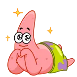 😍 Patrick Star Spongebob Squarepants patrick ster, spongebob, cartoon, schattig, wiebelogen whatsapp sticker