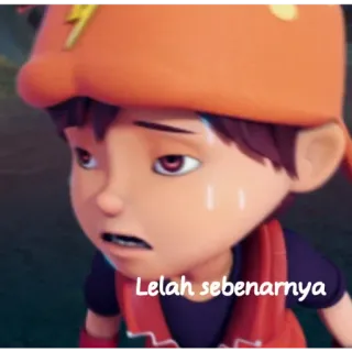 🙂 Lelah sebenarnya anime, expression, tired, exhausted telegram sticker
