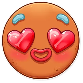 😍 emoji, amor, corações, rosto, adesivo telegram sticker