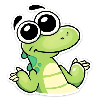 🤷‍♂ dinosaur, cartoon, cute, funny, reptile, animal, emoji, sticker whatsapp sticker