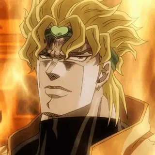 😌 Dio Brando JoJo's Bizarre Adventure 动漫, JOJO, DIO, 漫画, 反派 telegram sticker