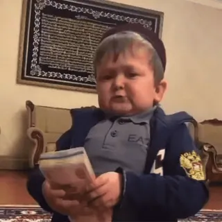 🤑 Hasbulla Magomedov Hasbulla, geld, populair, Dagestan telegram sticker