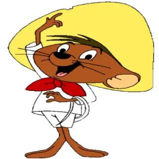 🙂 Speedy Gonzales Looney Tunes cartoon, mouse, sombrero, mexican, speedy gonzales, looney tunes telegram sticker