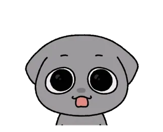 🐭 dog, cute, puppy, animal, pet, cartoon whatsapp sticker