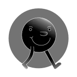 😎 walking, cartoon, character, animation, circle telegram sticker