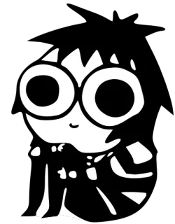 😅 cartoon, character, glasses, cute, sticker, illustration whatsapp sticker