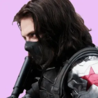 😐 Winter Soldier Зимний Солдат, Marvel, оружие, солдат, маска, экшн, супергерой telegram sticker