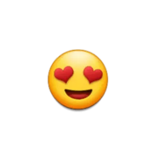 😍 Emoji, Olhos de coração, Amor, Feliz telegram sticker