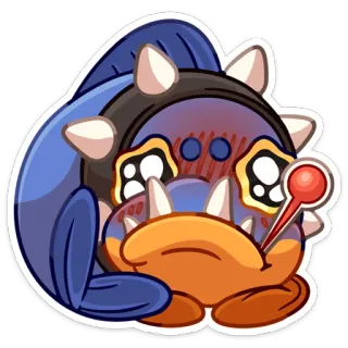 🤒 การ์ตูน, สติกเกอร์, ป่วย, ไข้, ปรอทวัดไข้, ตัวละคร telegram sticker