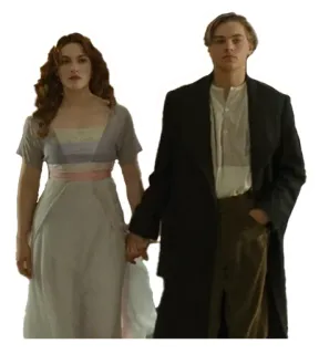👫 Jack Dawson, Rose DeWitt Bukater Titanic titanic, filme, kate winslet, leonardo dicaprio, romance, casal telegram sticker