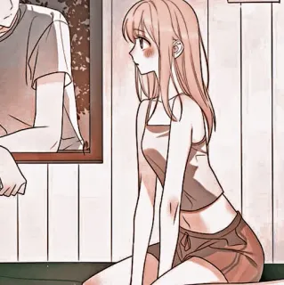 🦔 dziewczyna anime, manga, kreskówka, ilustracja, grafika postaci telegram sticker