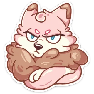 😡 perro, dibujos animados, pegatina, lindo, enojado, animal telegram sticker