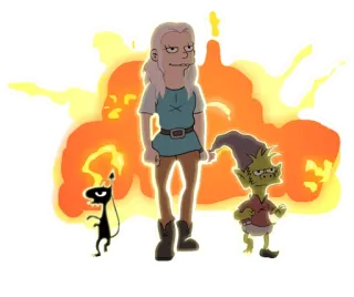 😎 Bean Disenchantment การ์ตูน, แฟนตาซี, เจ้าหญิง, ปีศาจ, เอลฟ์ telegram sticker