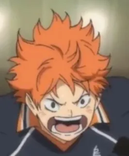 😮 Shoyo Hinata Haikyuu Anime, Manga, Cartone animato, Hinata, Haikyuu, Shoyo, Sport, Pallavolo telegram sticker