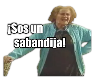 😠 ¡Sos un sabandija! whatsapp sticker