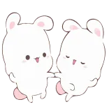 🤗 토끼, 귀여운, 동물, 춤 telegram sticker