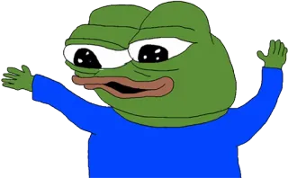 🐸 Pepe Pepe la Rana, Meme, Rana, Dibujo animado, Cultura de internet telegram sticker