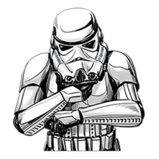 🤔 Stormtrooper Star Wars Star Wars, Stormtrooper, Empire, Science-fiction, Opéra spatial telegram sticker