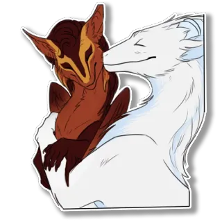 💙 dragão, animal, furry, monstro, desenho animado telegram sticker