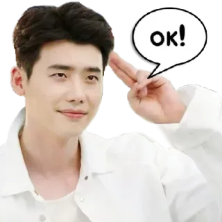 ✌ ok! coréen, acteur, ok, accord telegram sticker