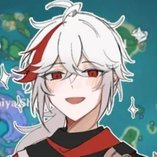 😀 Kaedehara Kazuha Genshin Impact 动漫, 游戏, 角色, 枫原万叶, 原神 telegram sticker