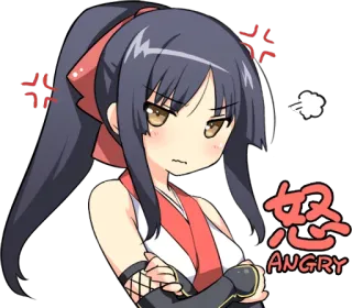 😡 怒
ANGRY zły, anime, kreskówka, zirytowany, wściekły, rozżalony telegram sticker