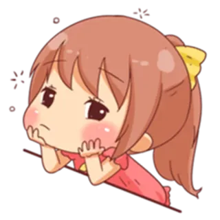 🙁 アニメ, 漫画, 可愛い, 悲しい, ステッカー telegram sticker