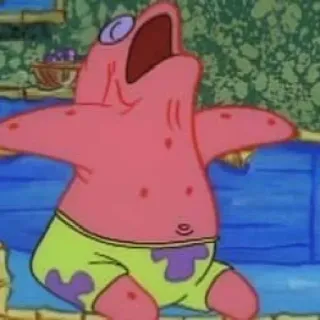 😴 Patrick Star SpongeBob SquarePants патрик, морская звезда, мультфильм, спанч боб, смешной telegram sticker