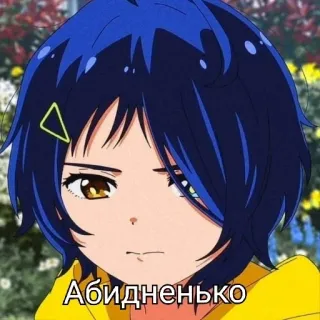 🌟 Абидненько Anime, süß, traurig, Gesicht telegram sticker