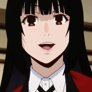 ♣️ Yumeko Jabami Kakegurui anime, kakegurui, yumeko jabami, gambling, school telegram sticker