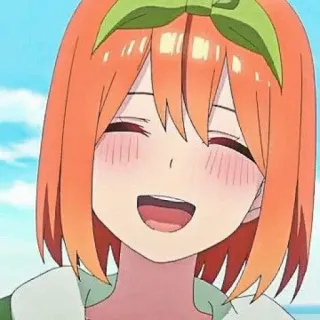 🧩 Yotsuba Nakano The Quintessential Quintuplets Anime, Personnage, Fille, Sourire, Mignon, Yotsuba Nakano, The Quintessential Quintuplets telegram sticker