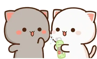 🦠 gato, lindo, kawaii, sticker, animado telegram sticker