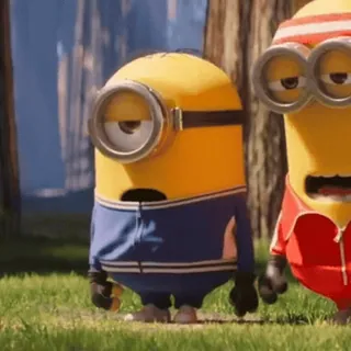😛 Minions Despicable Me minion, cartoon, character, funny, movie telegram sticker