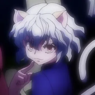 🧊 Neferpitou Hunter x Hunter anime, chimera ant, cat, nen, royal guard telegram sticker