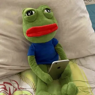 😐 Pepe the Frog Pepe o Sapo, Meme, Sapo, Pelúcia, Telefone whatsapp sticker