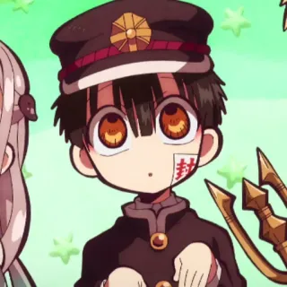 🕊 Hanako Toilet-bound Hanako-kun 封 anime, cartoon, character, japanese, ghost, supernatural telegram sticker