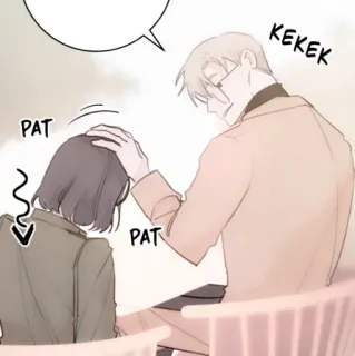 🍢 KEKEK PAT PAT Anime, Manga, Manhwa, Klepanie po głowie, Uczucie, Komiks telegram sticker