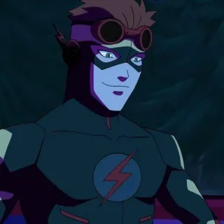 ⚡ Impulse Young Justice Cartoon, Superhéros, Impulse, Young Justice, DC Comics telegram sticker