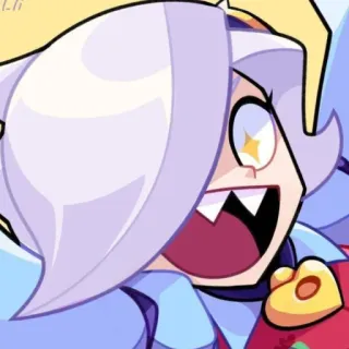 🥰 Colette Brawl Stars colette, brawl stars, dessin animé, personnage, fanart telegram sticker