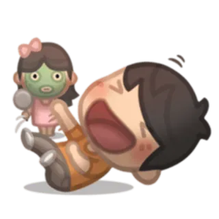 🤣 Cartoon, Personage, Kunst, Leuk, Vrolijk, Meisje, Jongen telegram sticker